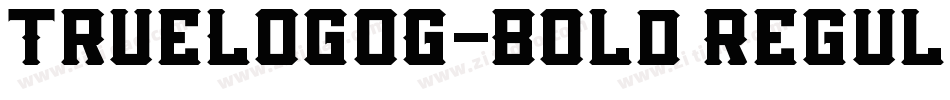TrueLogoG-Bold Regul字体转换